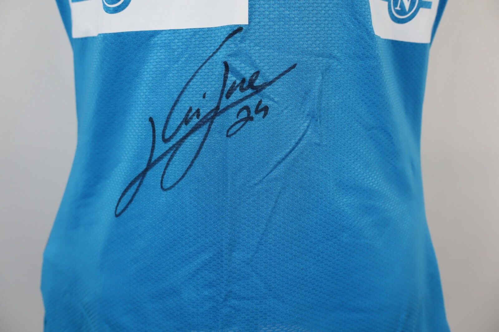 KAPPA NAPOLI INSIGNE N 24 MAGLIA CALCIO UOMO M SHIRT SOCCER AUTOGRAFATA JERSEY