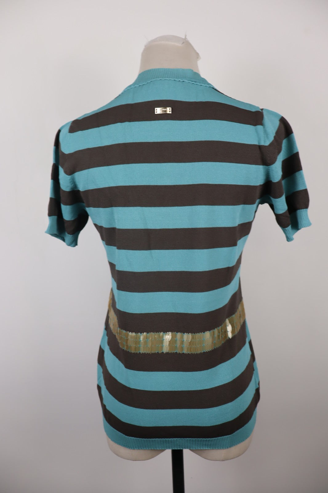 LES COPAINS JEANS MAGLIA MANICA A 3/4 DONNA TG. 46 WOMAN CASUAL VINTAGE T-SHIRT