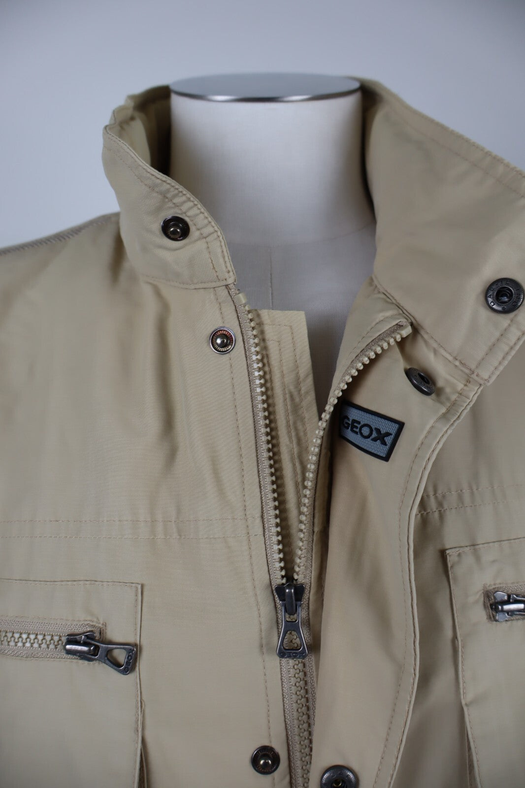 GEOX RESPIRA GIUBBINO LEGGERO UOMO Tg 54 MAN CASUAL GIACCA VINTAGE JACKET