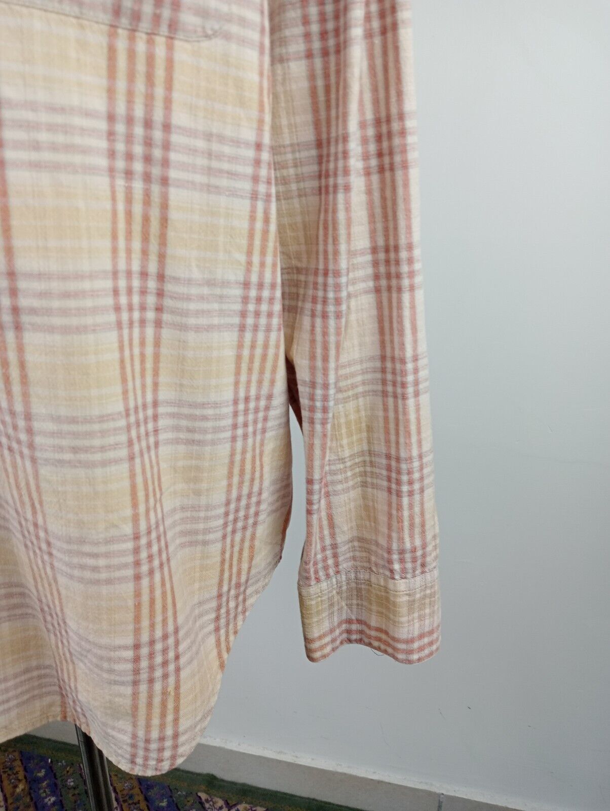 TIMBERLAND CAMICIA UOMO TG. L MAN CASUAL VINTAGE SHIRT COTONE COTTON ITALY