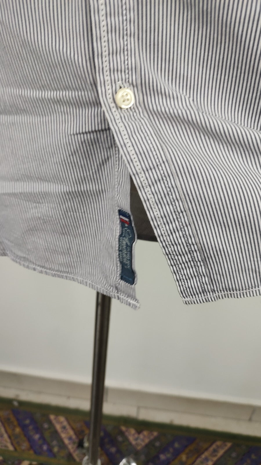 TOMMY HILFIGER CAMICIA UOMO TG. M MAN CASUAL VINTAGE SHIRT COTONE