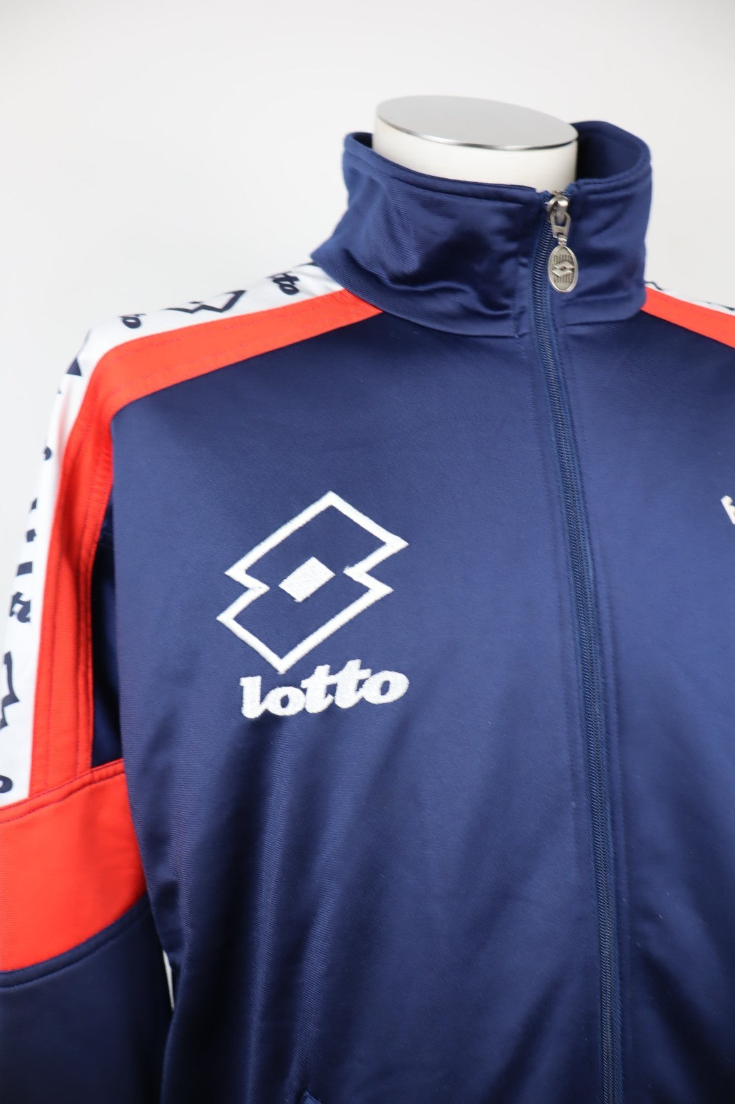 LOTTO ITALIA FCNS GIACCA SPORT CALCIO  UOMO Tg XL MAN VINTAGE SOCCER JACKET