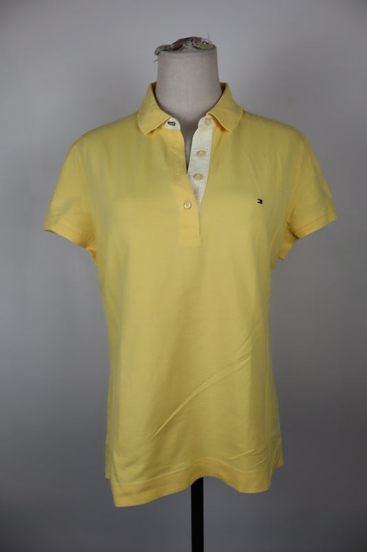 TOMMY HILFIGER POLO MAGLIA DONNA L WOMAN SHIRT CASUAL VINTAGE LOGO MANICA CORTA