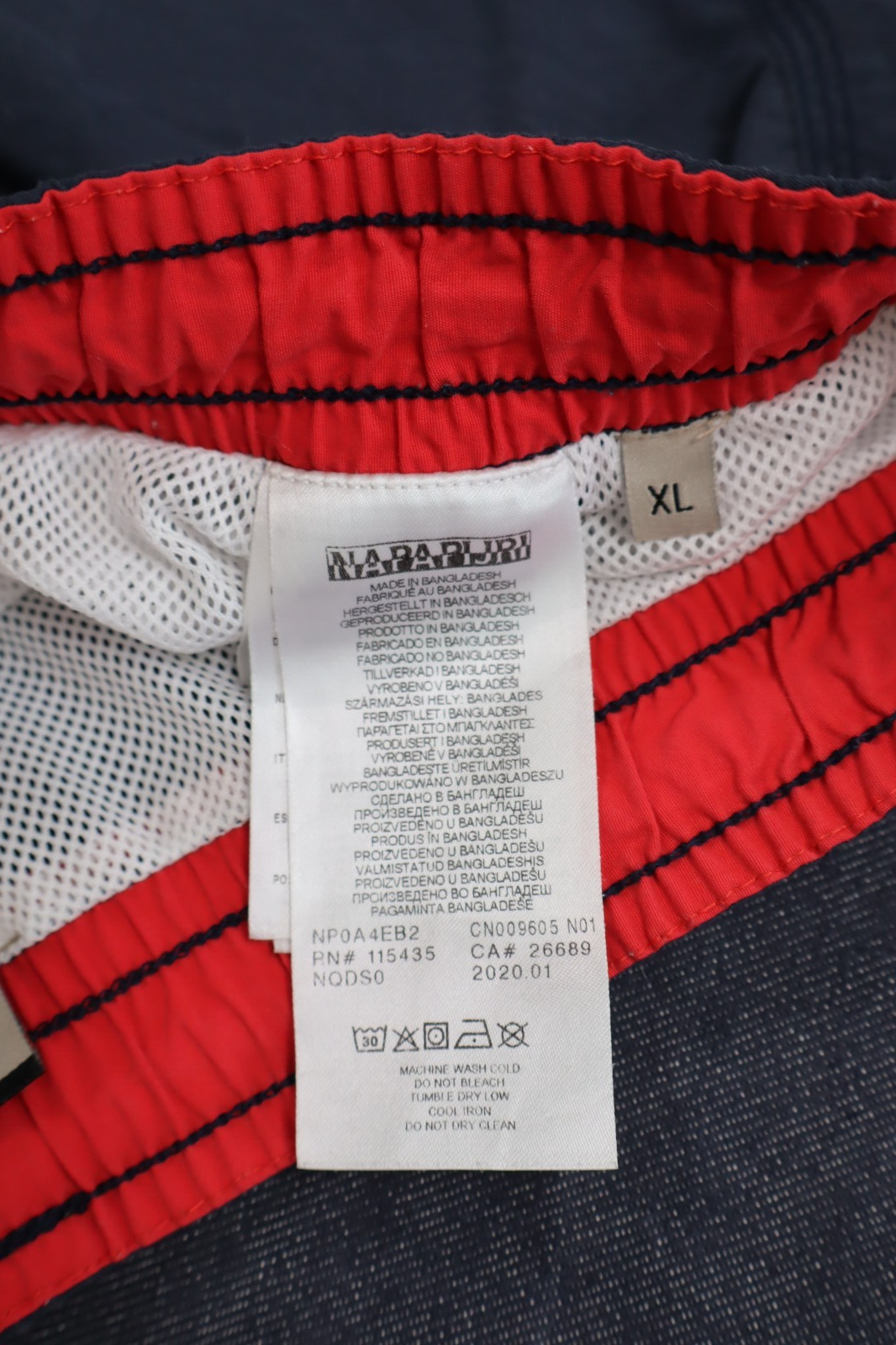 NAPAPIJRI COSTUME PANTALONCINO MARE UOMO TG XL MAN SEA SWIMSUIT VINTAGE CASUAL