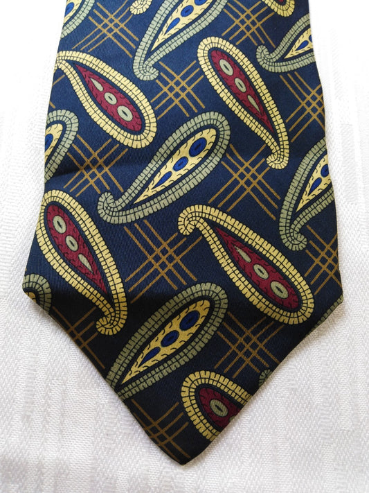 PAL ZILERI 100% SILK TIE SETA CRAVATTA NECKTIE MADE IN ITALY CLASSIC