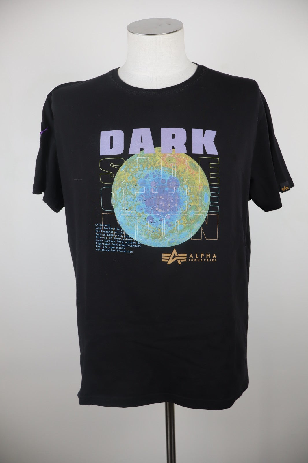 ALPHA INDUSTRIES NASA MAGLIA UOMO TG. XL MAN T-SHIRT CASUAL VINTAGE COTONE LOGO