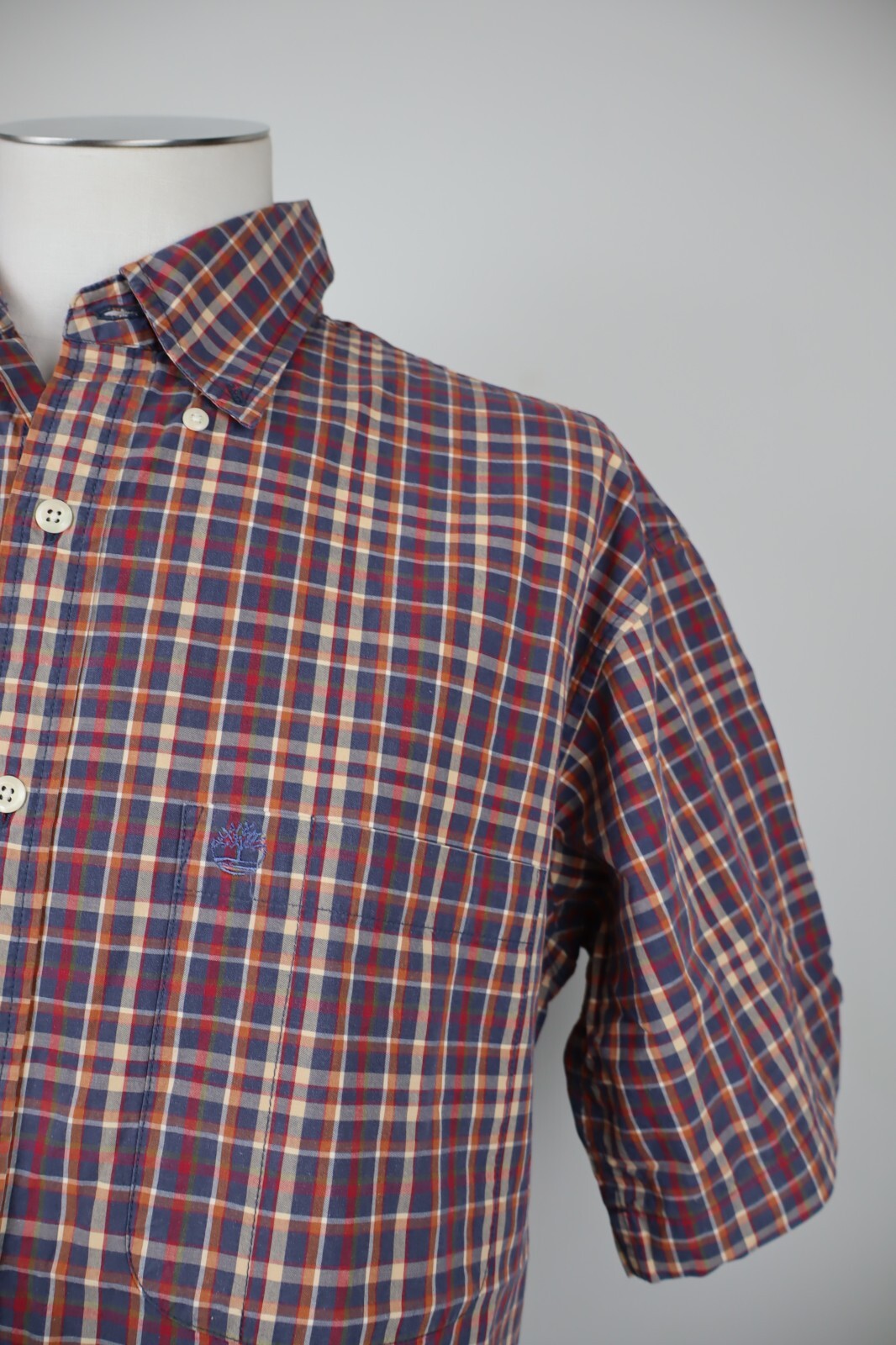 TIMBERLAND CAMICIA COTONE UOMO TG. M MAN CASUAL VINTAGE SHIRT COTTON