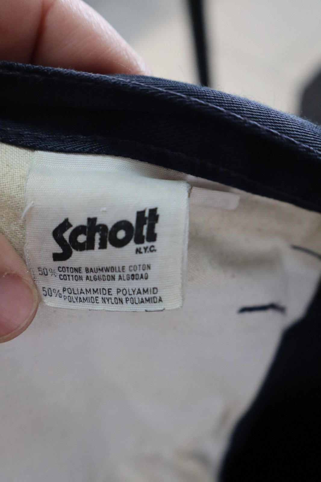 SCHOTT PANTALONE UOMO CASUAL TG. 47 MAN VINTAGE PANTS