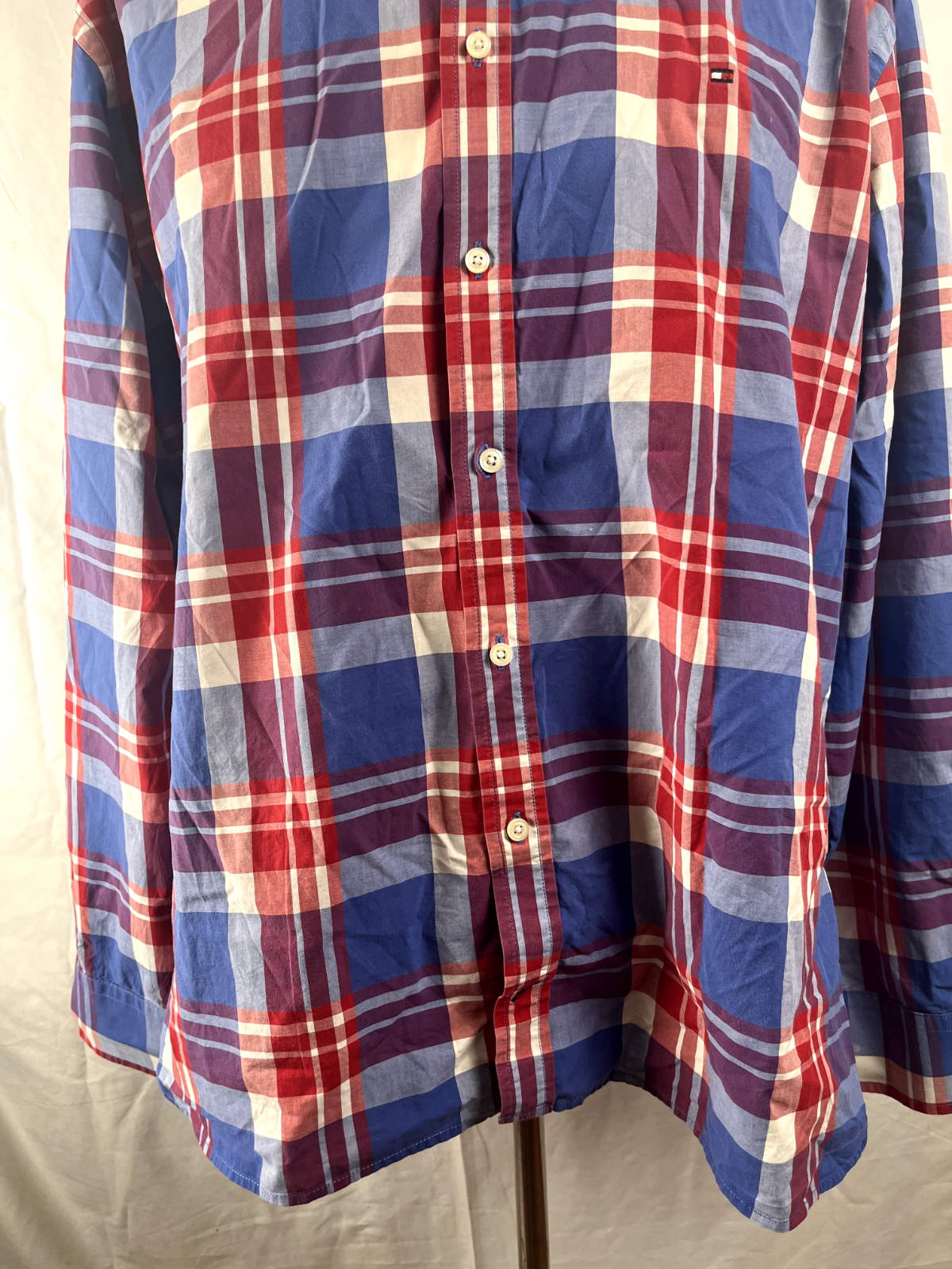 TOMMY HILFIGER CAMICIA COTONE SHIRT UOMO Tg. 2XL MAN VINTAGE CASUAL COTTON