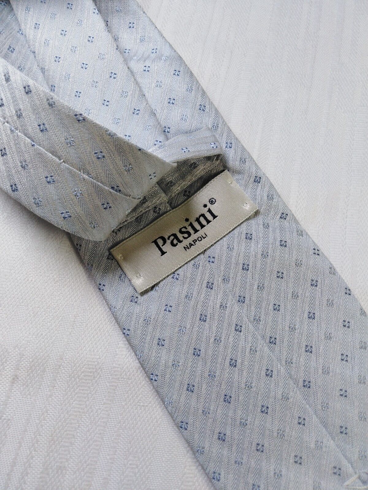PASINI NAPOLI 100% SILK TIE SETA CRAVATTA NECKTIE MADE IN ITALIA CLASSIC