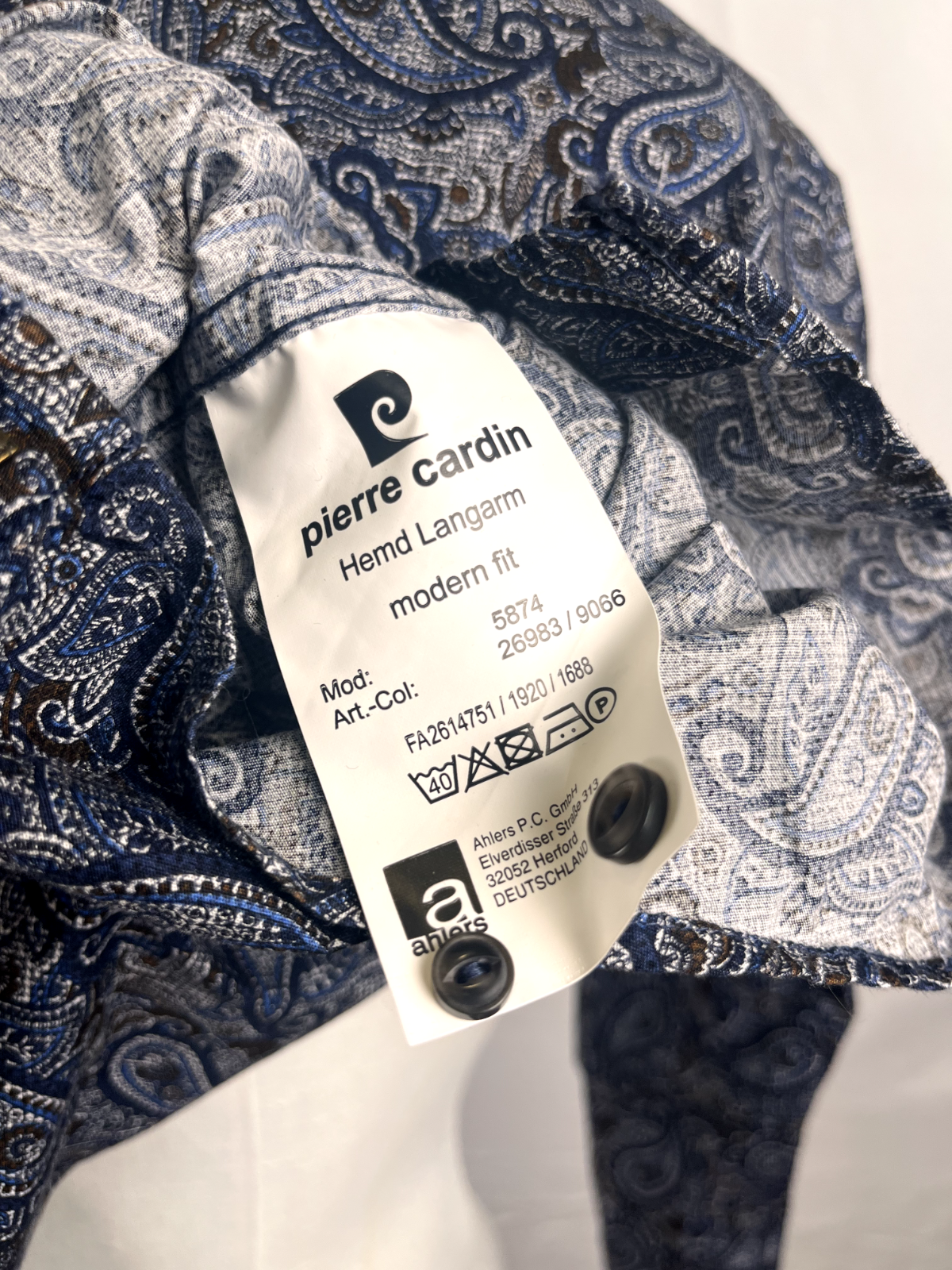 PIERRE CARDIN CAMICIA UOMO TG. 2XL MAN CASUAL VINTAGE SHIRT COTONE COTTON