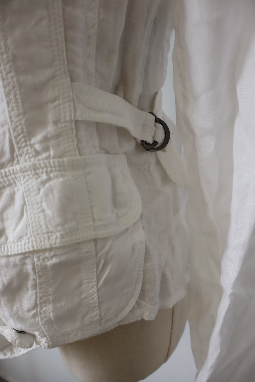 MARELLA GIACCA LINO DONNA Tg 42 WOMAN CASUAL VINTAGE JACKET SUIT