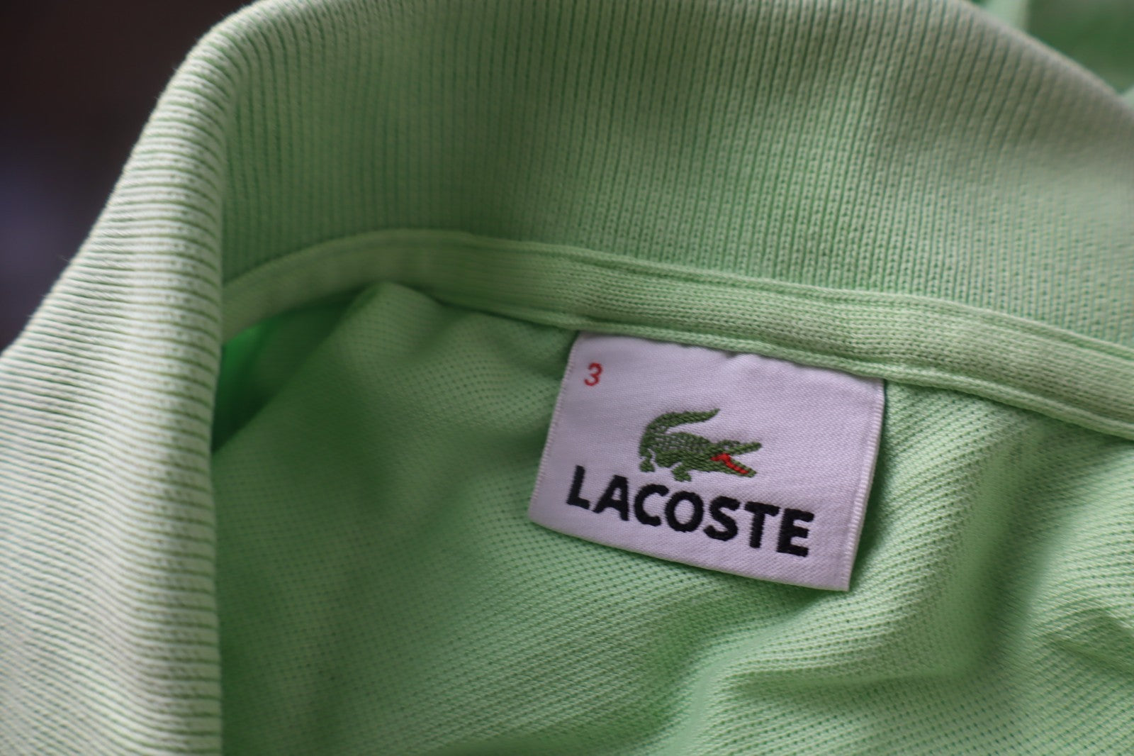 LACOSTE POLO MAGLIA UOMO COTONE TG. 3 MAN COTTON SHIRT CASUAL VINTAGE LOGO
