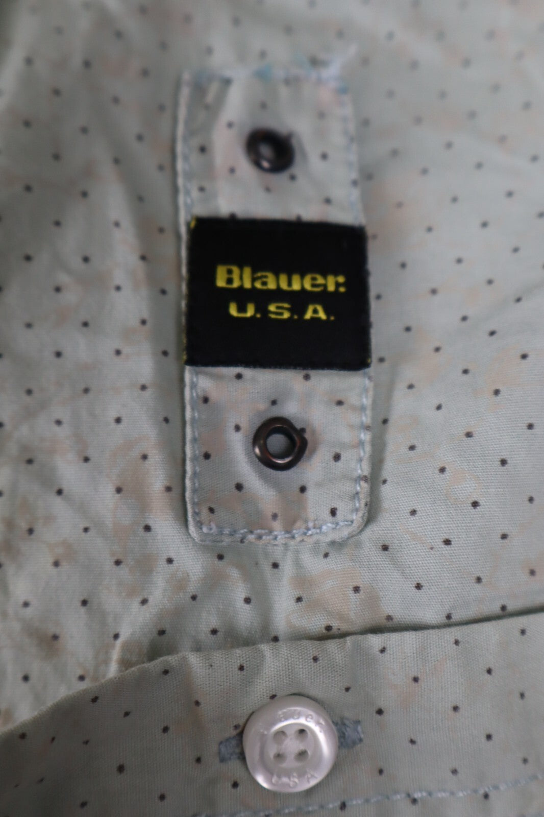 BLAUER CAMICIA UOMO TG. L MAN CASUAL VINTAGE SHIRT COTONE COTTON