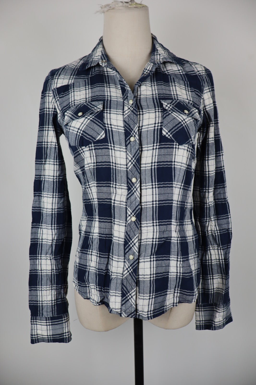 TOMMY HILFIGER CAMICIA DONNA TG. XS WOMAN SHIRT CASUAL VINTAGE COTONE COTTON