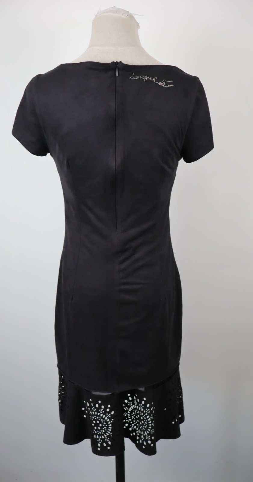 DESIGUAL  VESTITO ABITO DONNA TG.  S  PIZZO WOMAN CASUAL VINTAGE DRESS