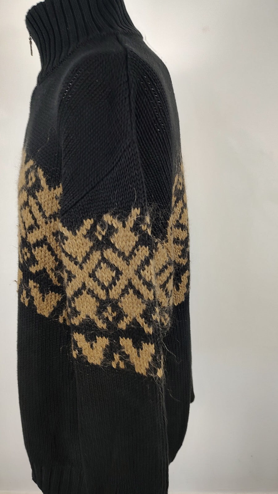 MARLBORO MAGLIONE ZIP UOMO Tg. 2XL MAN SWEATER CASUAL VINTAGE COTONE MOHAIR