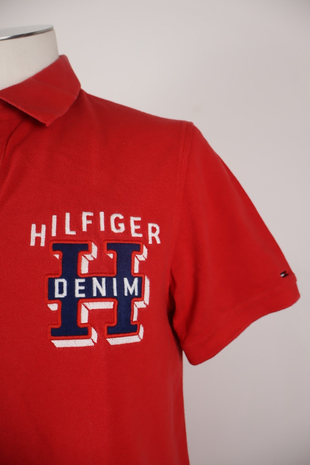 TOMMY HILFIGER DENIM POLO MAGLIA UOMO COTONE L MAN COTTON SHIRT CASUAL VINTAGE