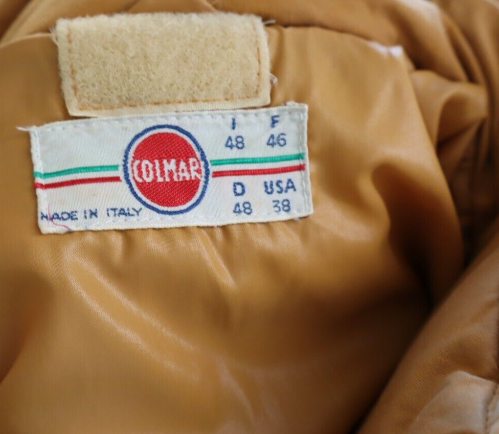 COLMAR GIUBBINO PIUMINO UOMO Tg 48 MAN CASUAL DOWN JACKET VINTAGE BOMBER