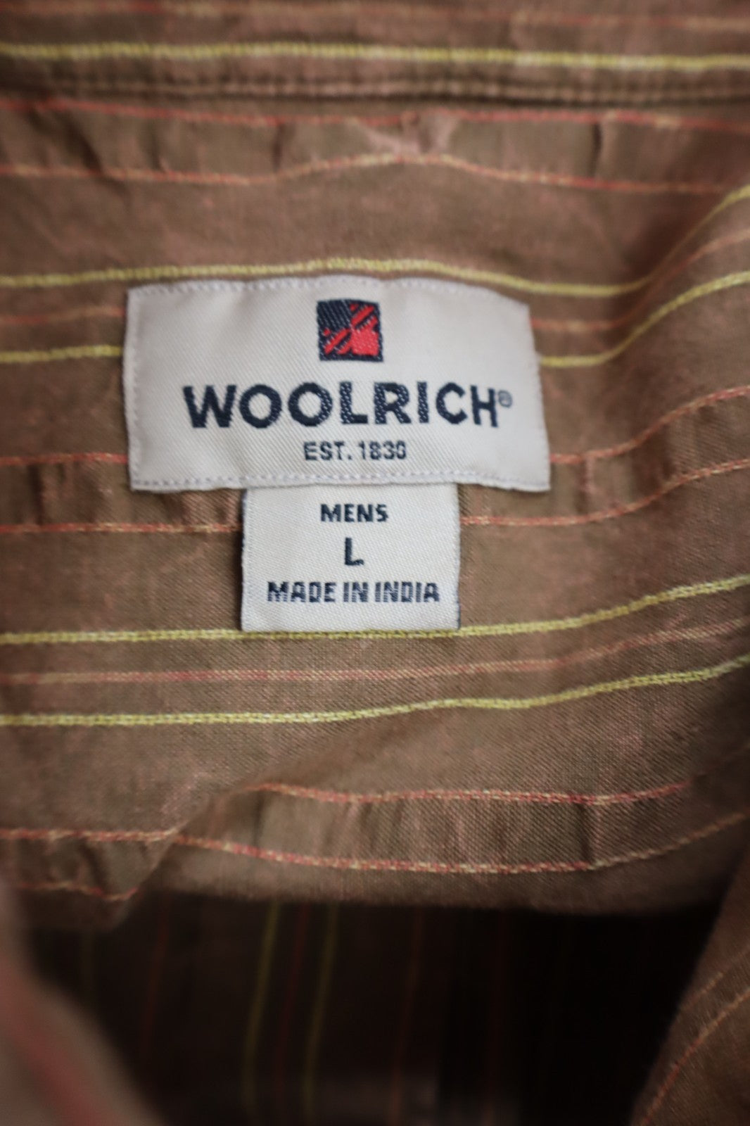 WOOLRICH CAMICIA UOMO TG. L  MAN CASUAL SHIRT VINTAGE SHIRT COTONE