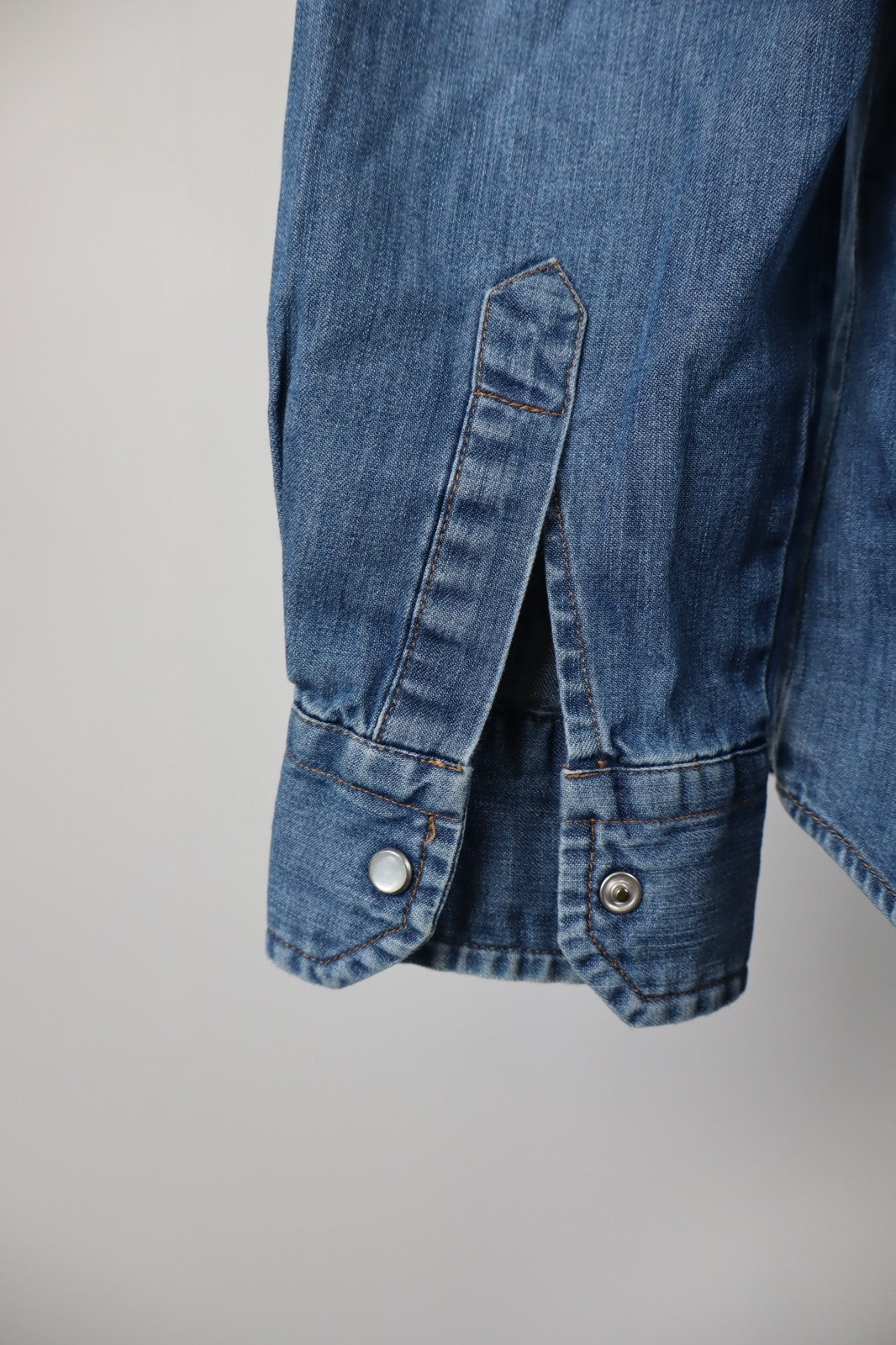 LIU JO JEANS CAMICIA COTONE UOMO TG. L MAN CASUAL VINTAGE SHIRT DENIM