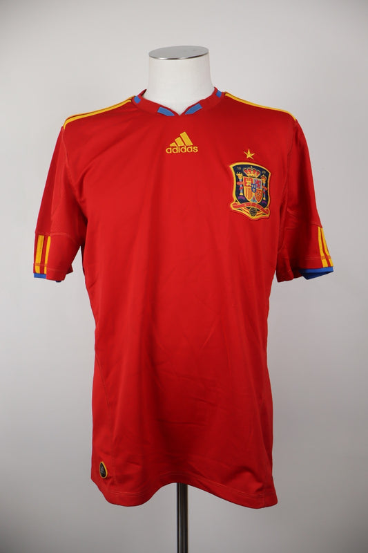 ADIDAS SPAGNA MAGLIA CALCIO UOMO Tg L SOCCER T-SHIRT JERSEY TRIKOT VINTAGE 2010