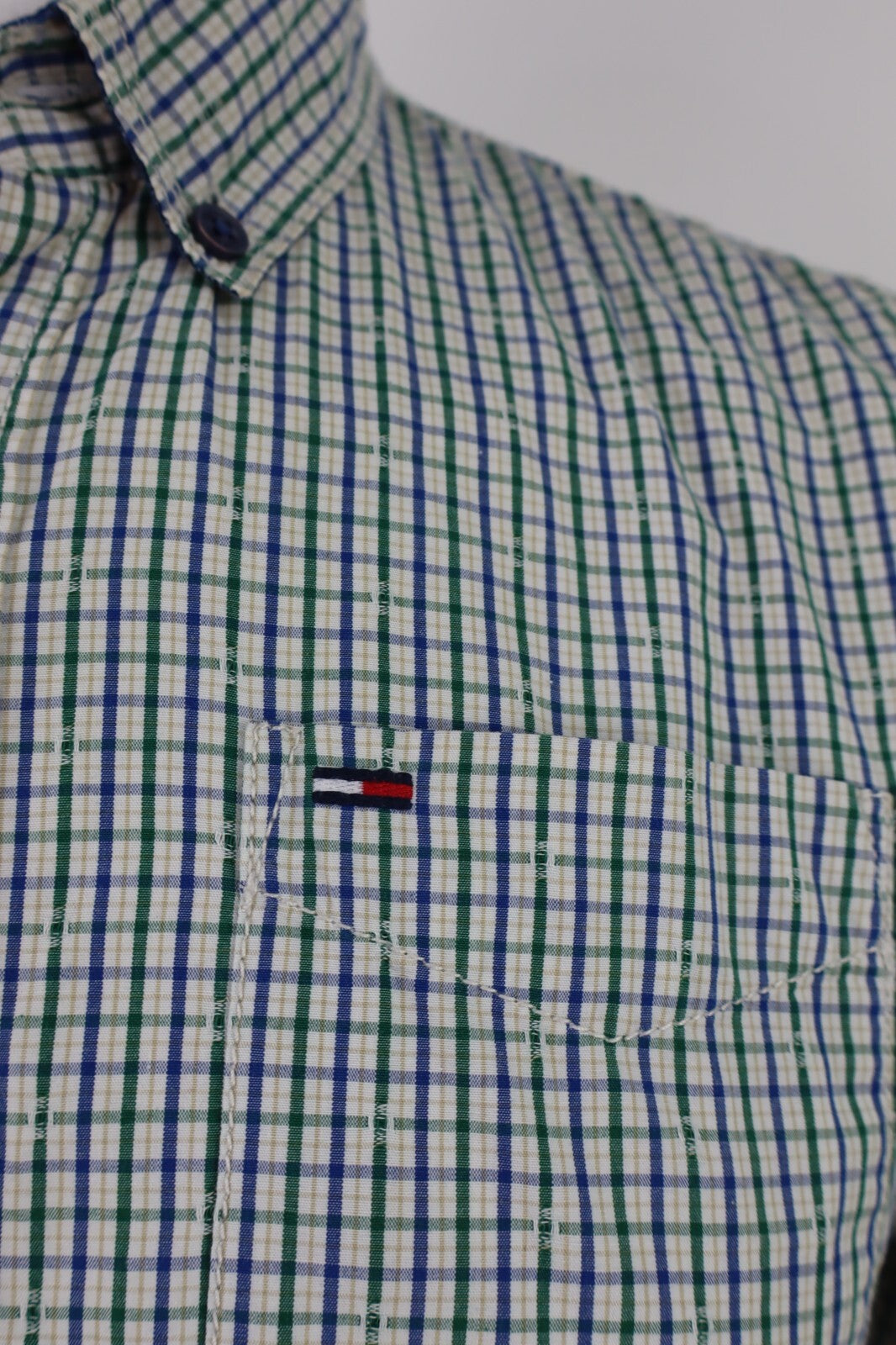 TOMMY HILFIGER CAMICIA UOMO COTONE TG. S MAN CASUAL VINTAGE SHIRT