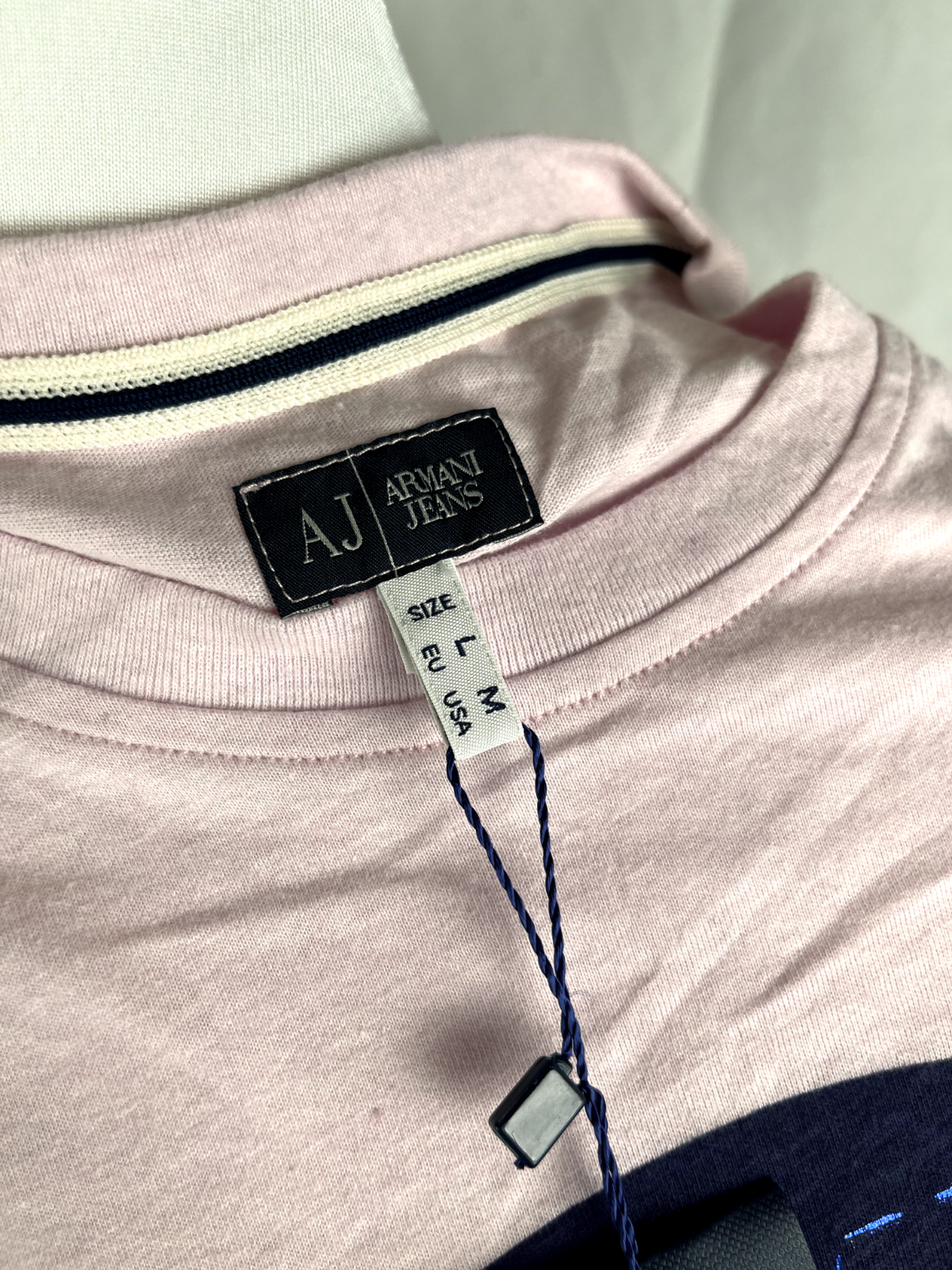 AJ ARMANI JEANS MAGLIA DONNA TG. L CASUAL VINTAGE T-SHIRT COTONE COTTON CON TAG