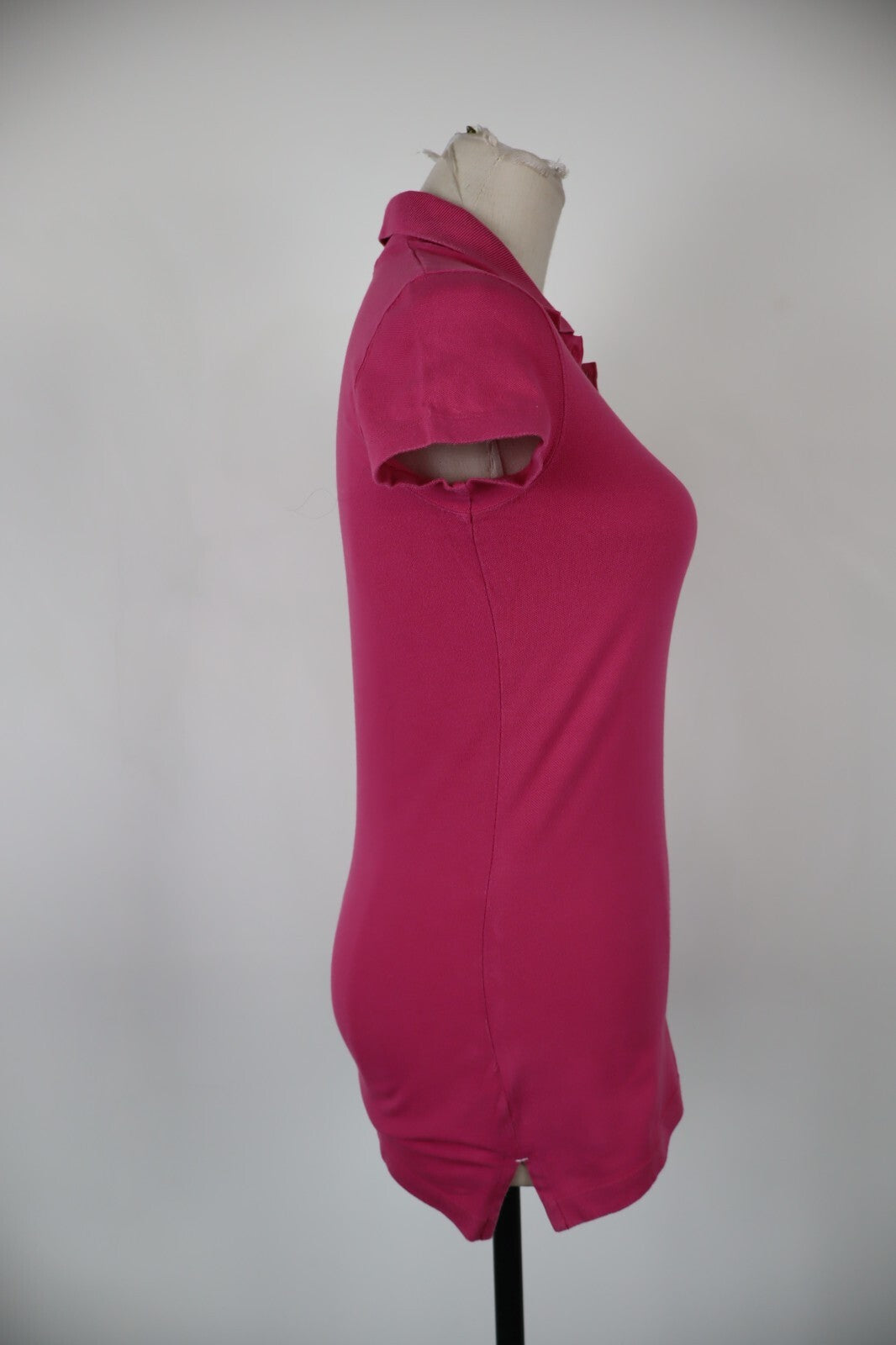 TOMMY HILFIGER MAGLIA POLO DONNA TG XS SLIM FIT WOMAN CASUAL VINTAGE TOP T-SHIRT