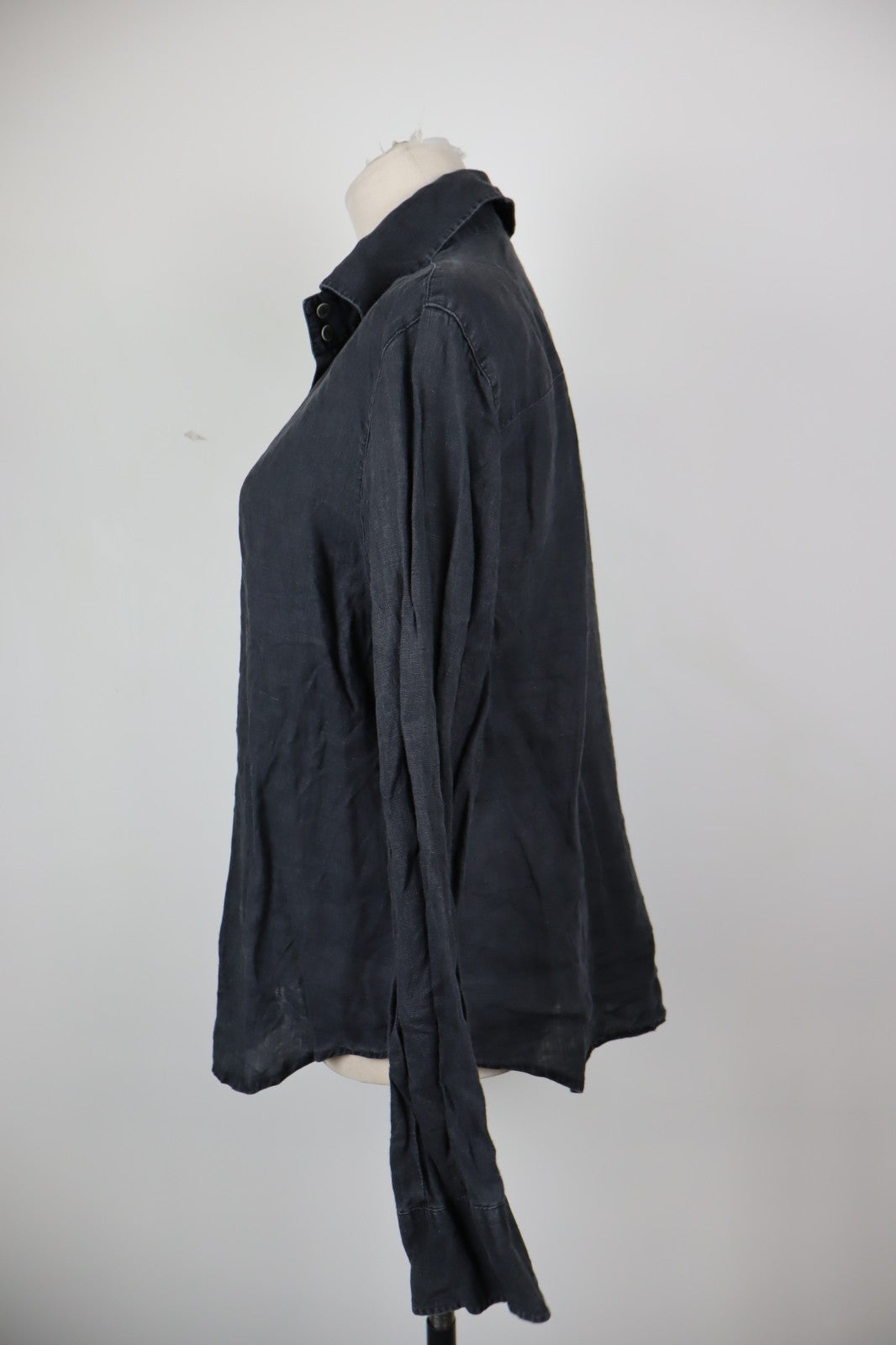 AJ ARMANI JEANS CAMICIA DONNA LINO TG. 46 WOMAN CASUAL VINTAGE LINEN SHIRT