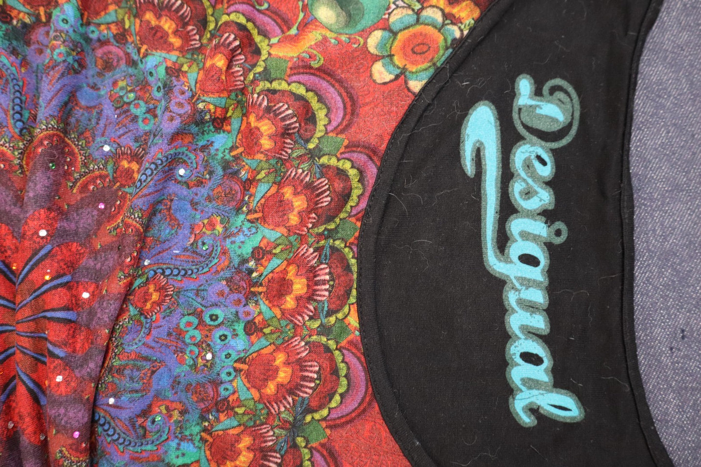 DESIGUAL  VESTITO ABITO DONNA TG. 2XL  MIDI WOMAN CASUAL VINTAGE DRESS