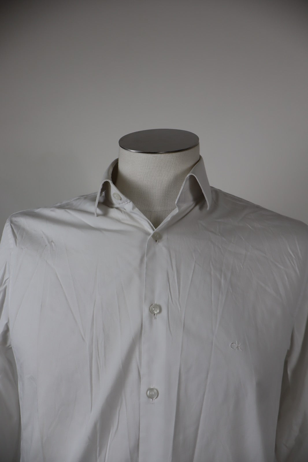 CALVIN KLEIN CK CAMICIA COTONE UOMO TG. 39 / 15.5 MAN CASUAL VINTAGE SHIRT SLIM