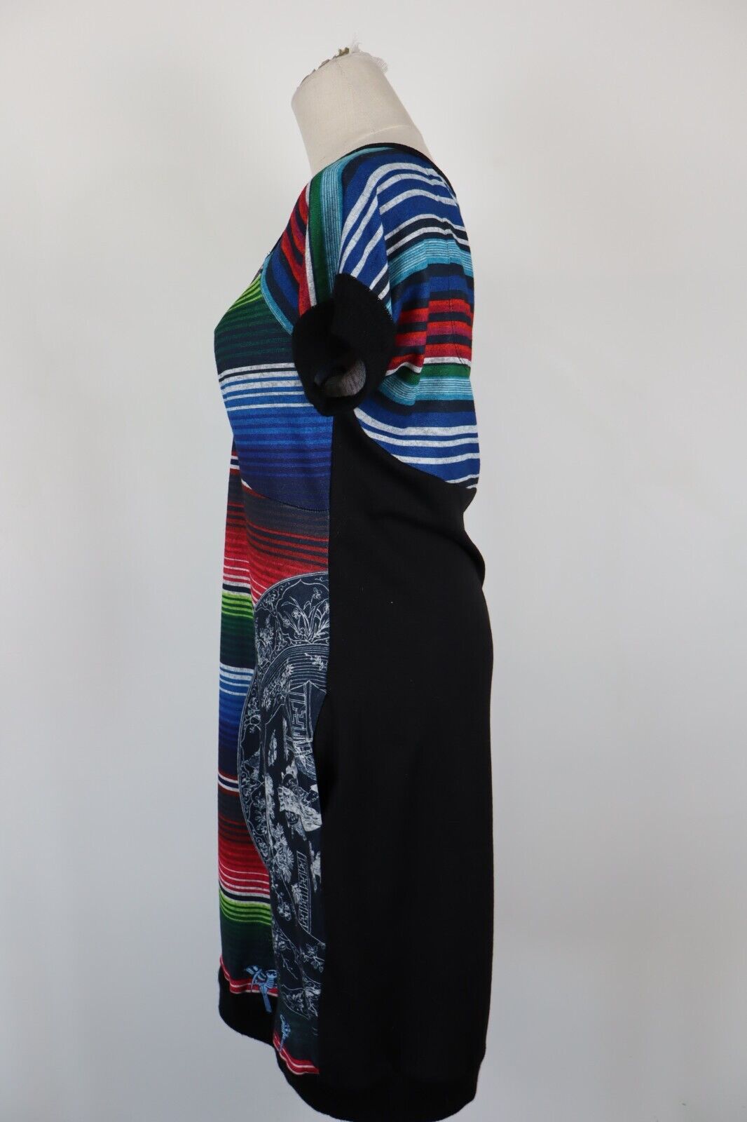 DESIGUAL VESTITO ABITO DONNA TG. XL  WOMAN CASUAL VINTAGE DRESS