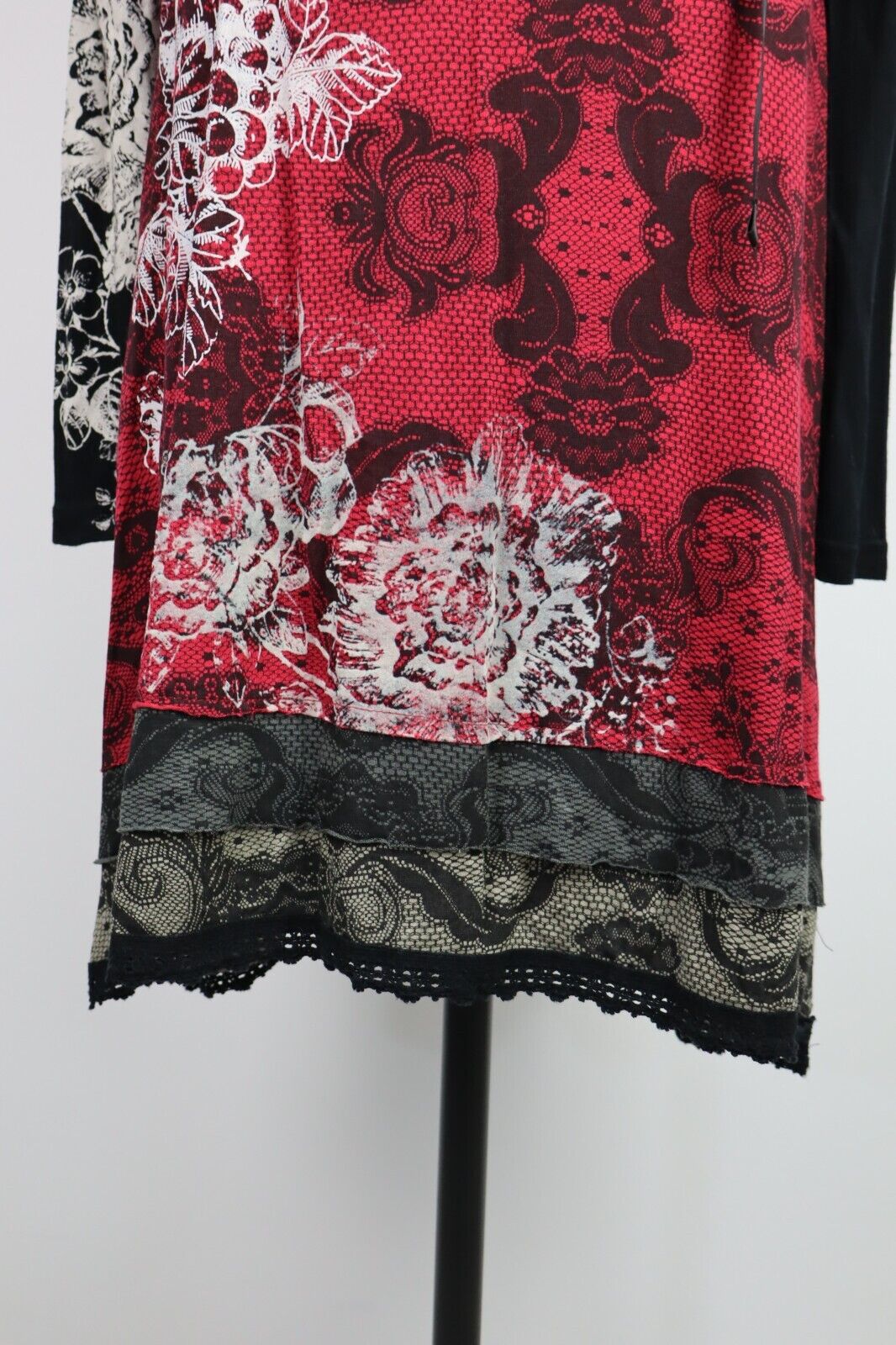 DESIGUAL VESTITO DONNA TG. L WOMAN CASUAL VINTAGE DRESS ABITO