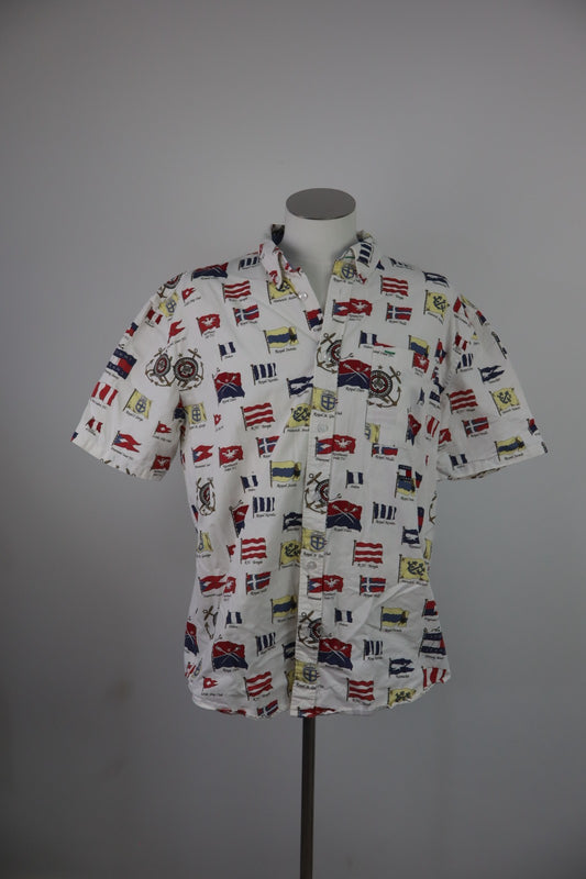 TOMMY HILFIGER JEANS CAMICIA SHIRT UOMO Tg L MAN VINTAGE CASUAL COTONE