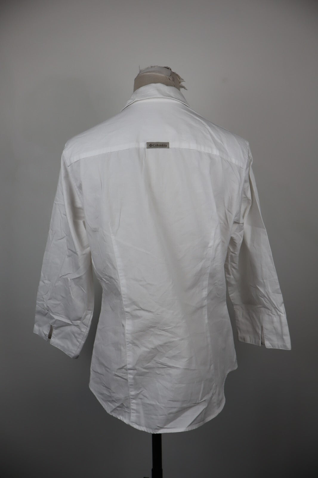 COLUMBIA CAMICIA COTONE DONNA TG. XL WOMAN SHIRT COTTON CASUAL VINTAGE BIANCO