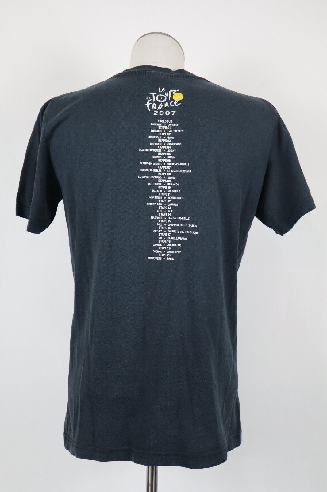 NIKE LE TOUR DE FRANCE 2007 MAGLIA UOMO TG M COTONE MAN T-SHIRT VINTAGE CICLISMO