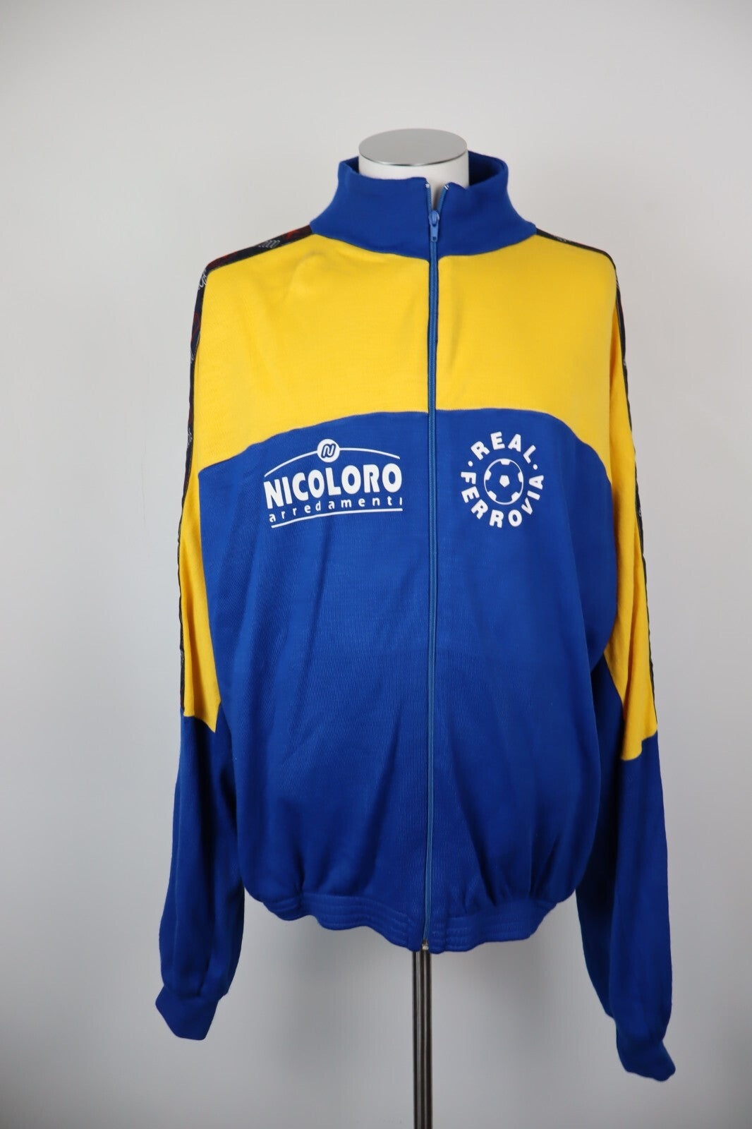 MARP SPORT REAL FERROVIA GIACCA CALCIO  UOMO Tg 2XL  MAN VINTAGE SOCCER JACKET