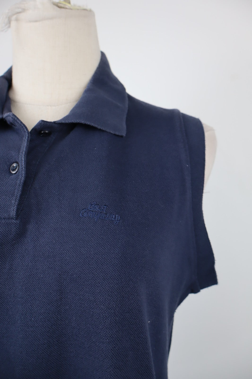 BEST COMPANY VESTITO ABITO A POLO DONNA TG. M WOMAN CASUAL VINTAGE DRESS COTONE