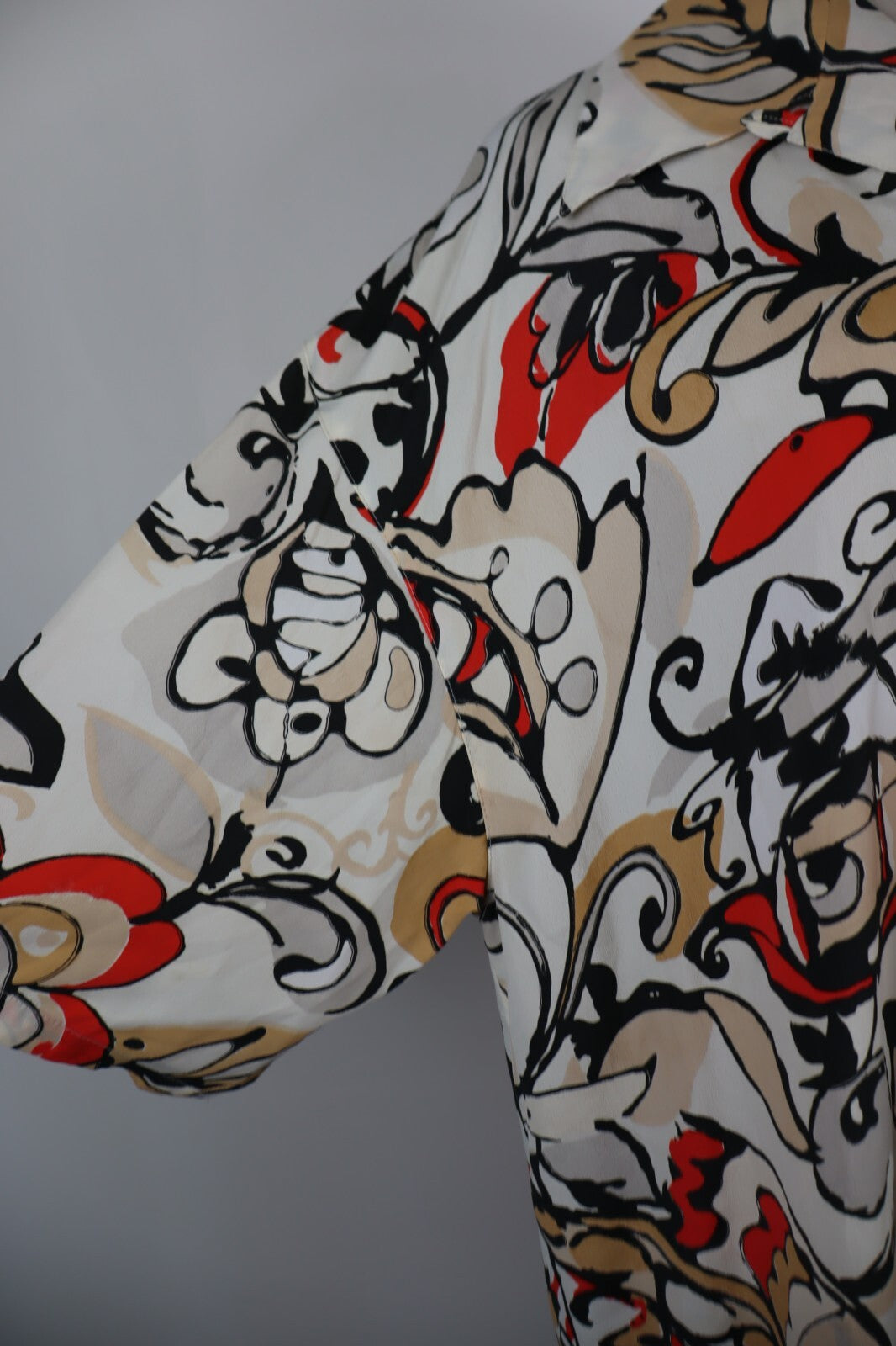 MARELLA CAMICIA  DONNA TG. 42 WOMAN SHIRT CASUAL VINTAGE SETA ACETATO SILK