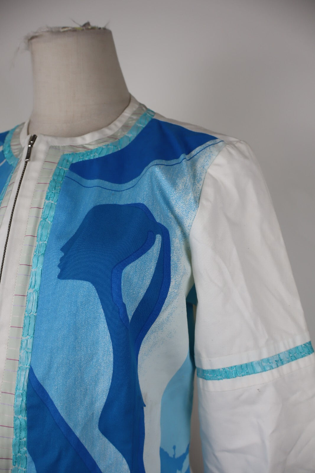 CUSTO GIUBBINO DONNA LEGGERO TG 42 WOMAN JACKET GIACCA VINTAGE COTONE