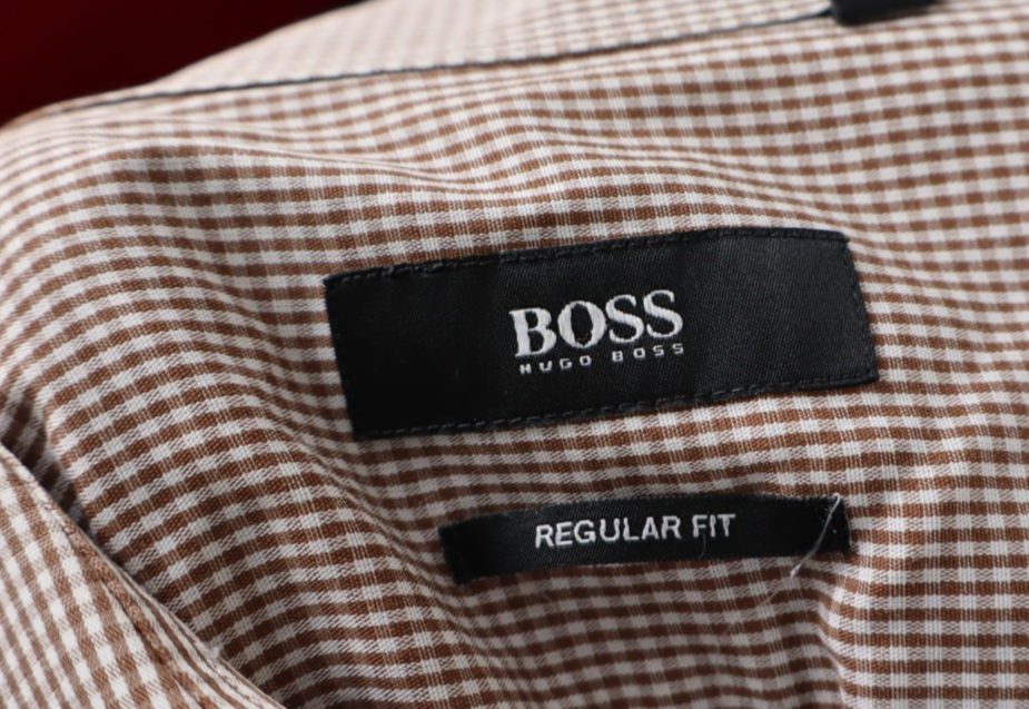 HUGO BOSS CAMICIA COTONE UOMO TG 41 16 MAN SHIRT CASUAL VINTAGE COTTON