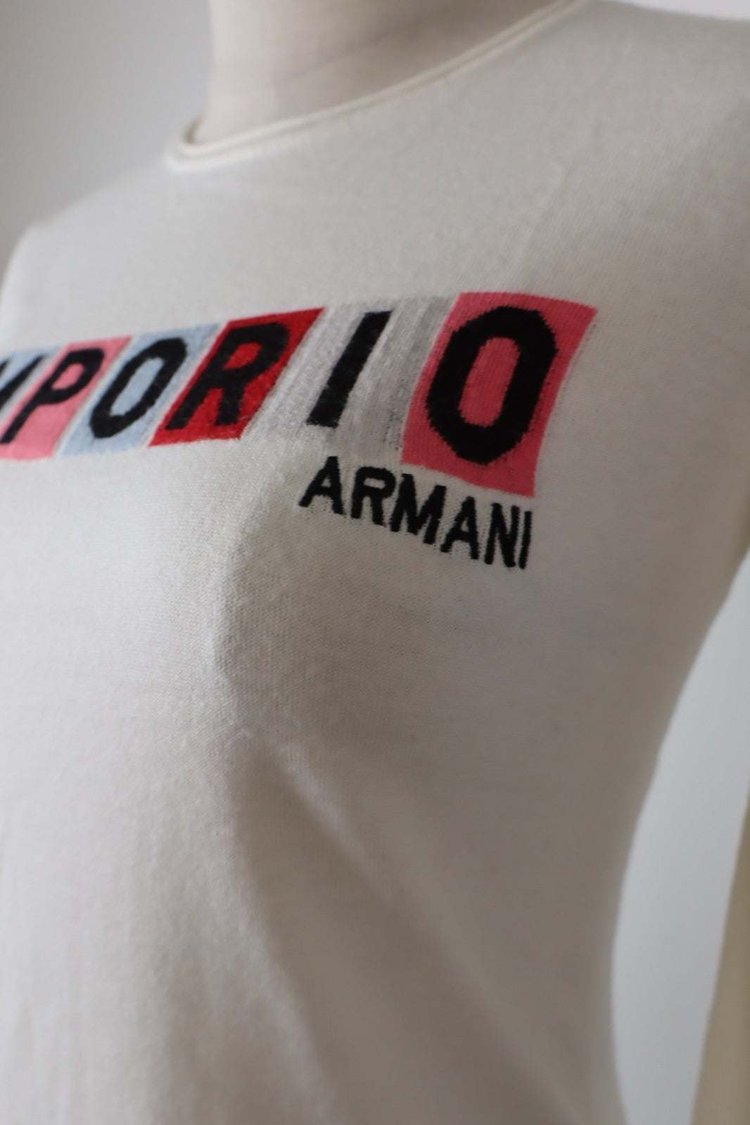 EMPORIO ARMANI MAGLIONE COTONE DONNA Tg. 40 WOMAN CASUAL SWEATER VINTAGE