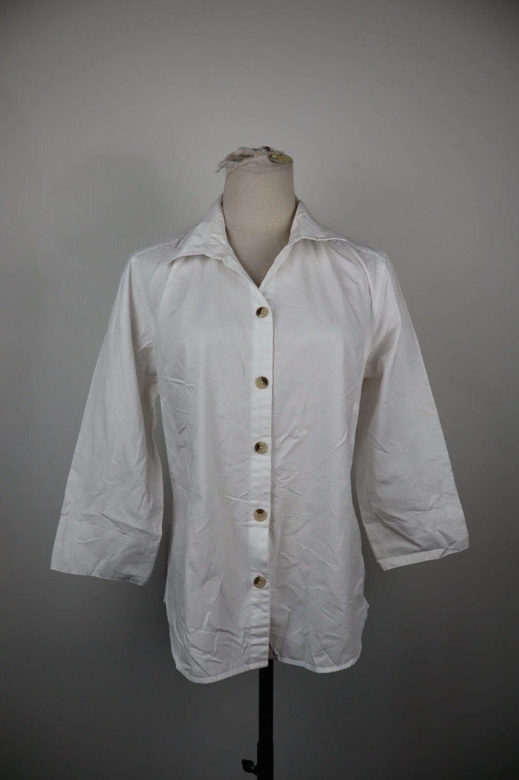 COLUMBIA CAMICIA COTONE DONNA TG. XL WOMAN SHIRT COTTON CASUAL VINTAGE BIANCO