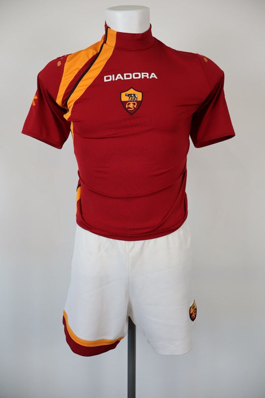 DIADORA ROMA N 9 COMPLETO CALCIO UOMO M FOOTBALL JERSEY SPORT VINTAGE 2005/06