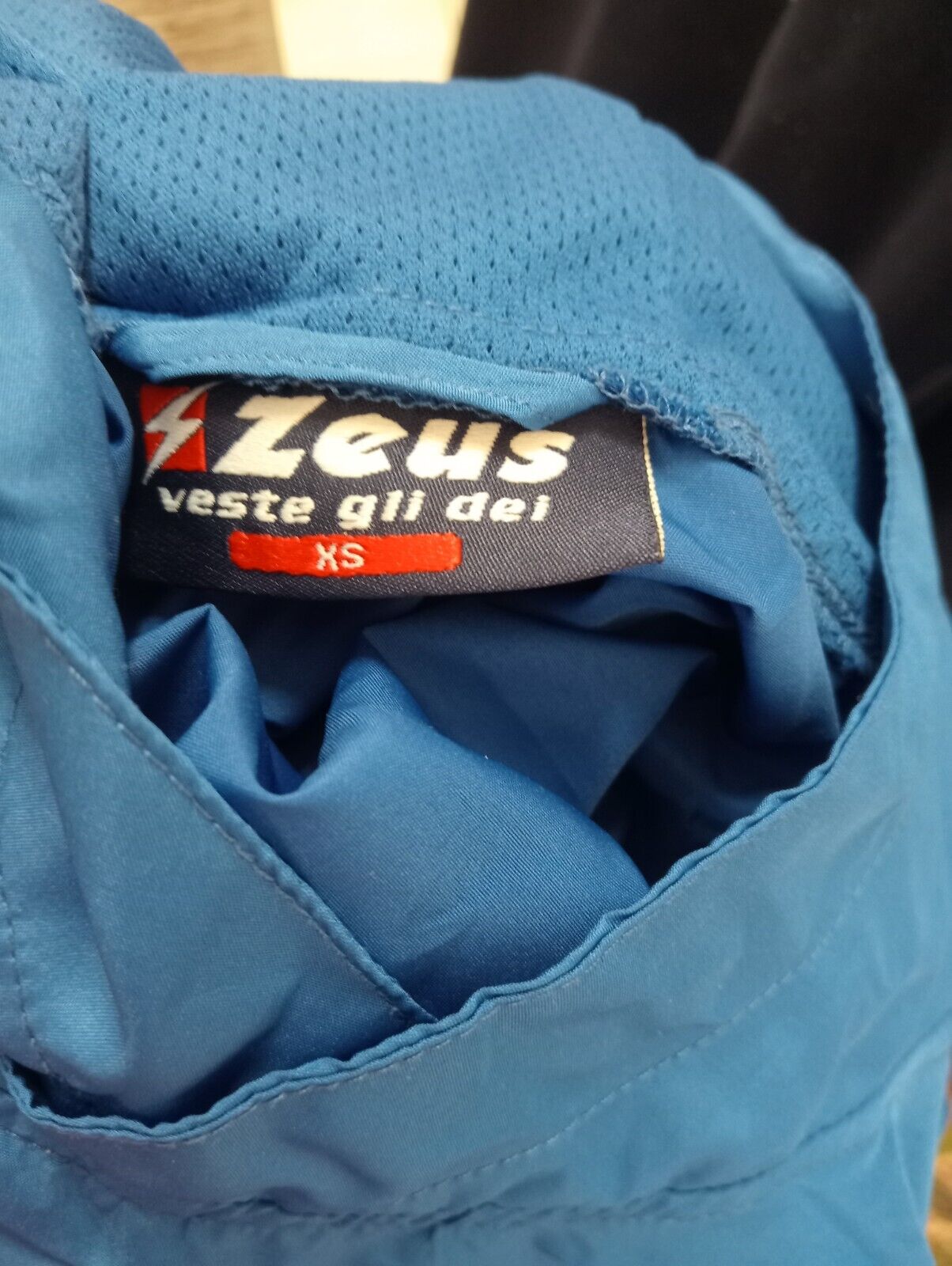 ZEUS FROSINONE FELPA KWAY IMPERMEABILE CALCIO UOMO XS MAN VINTAGE SPORT SOCCER