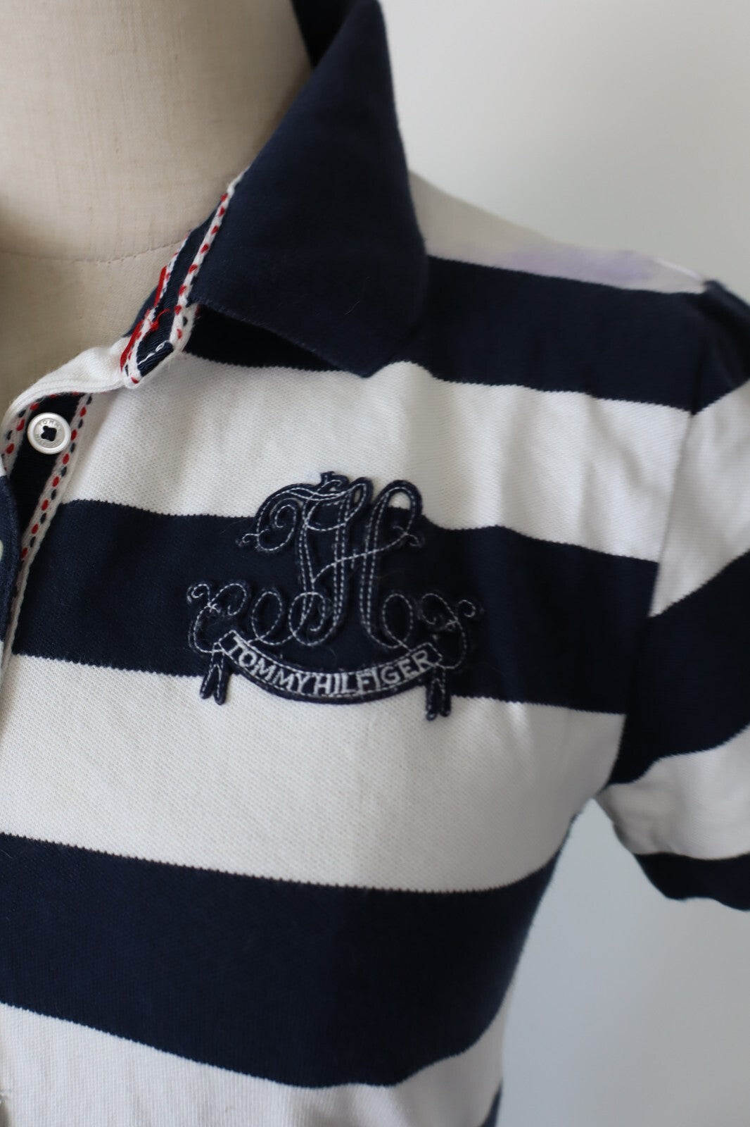 TOMMY HILFIGER MAGLIA POLO DONNA TG S WOMAN CASUAL VINTAGE TOP T-SHIRT