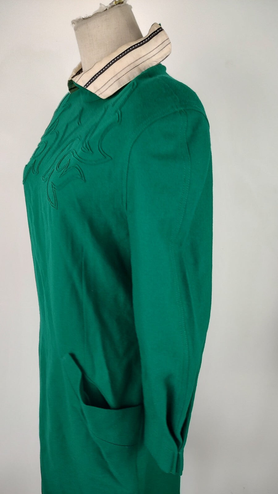 BYBLOS VESTITO DONNA TG. 40 WOMAN CASUAL VINTAGE DRESS MADE IN ITALY