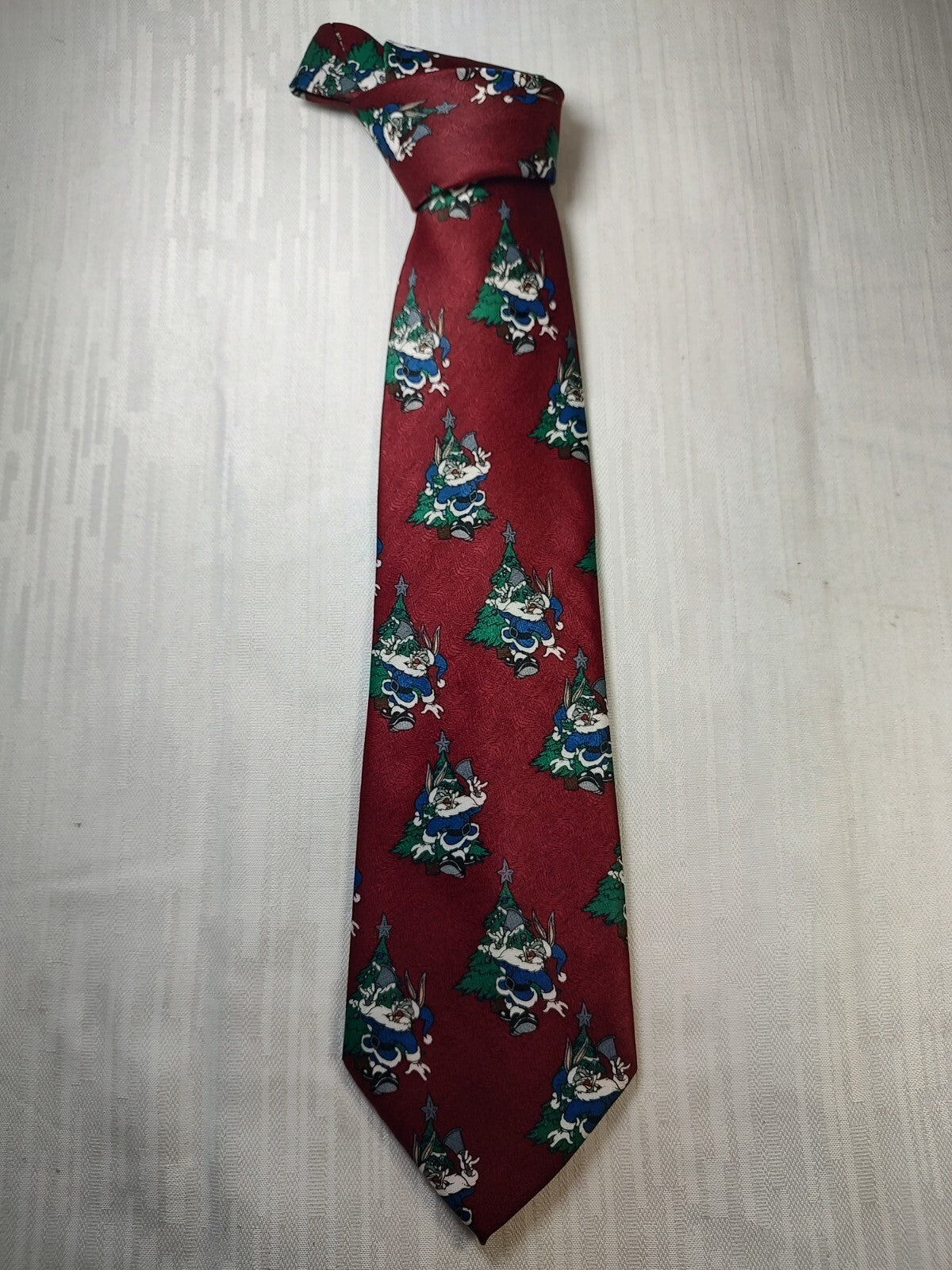 WARNER BROS BUGS BUNNY CRAVATTA NECKTIE CLASSIC CASUAL VINTAGE