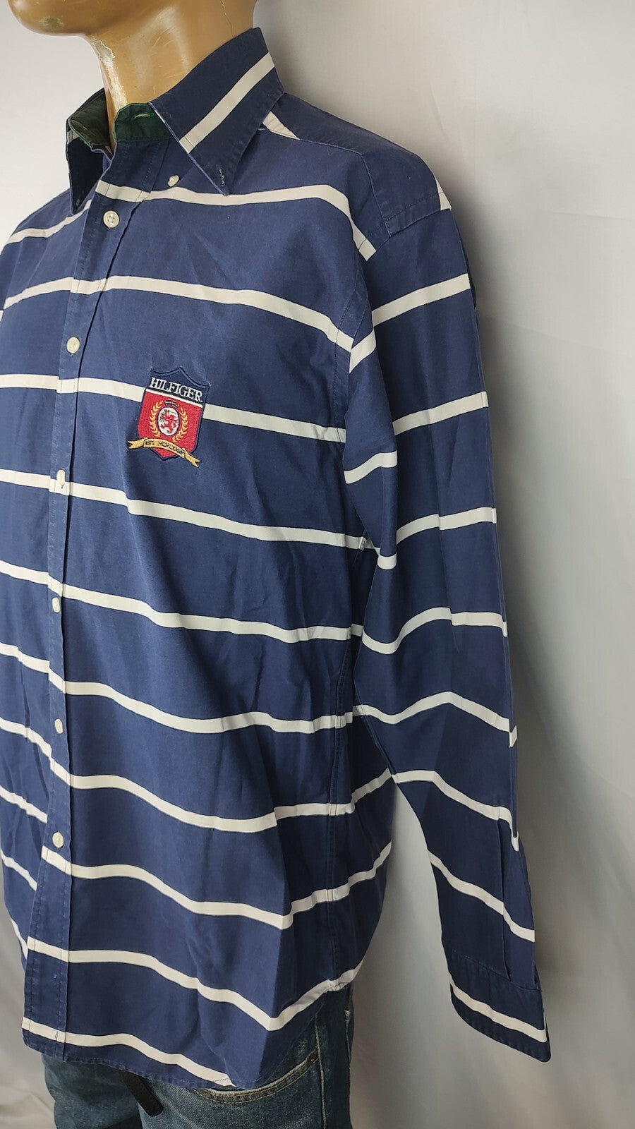 TOMMY HILFIGER CAMICIA UOMO TG. Small MAN CASUAL SHIRT VINTAGE SHIRT